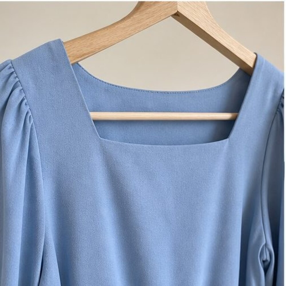 Blue Button Blouse - Picture 4 of 6